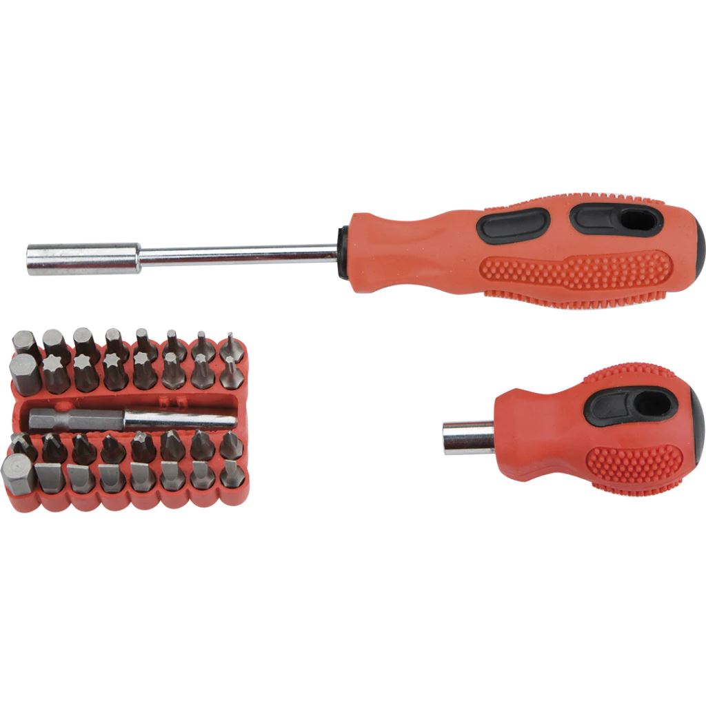 Top Tools bitkészlet befogószárral 35db (39D456)
