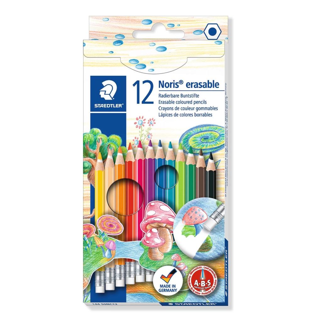 Staedtler Noris Club színes ceruza készlet radírral, 12 különböző szín (144 50NC12) Staedtler Noris Club színes ceruza készlet radírral, 12 különböző szín (144 50NC12)