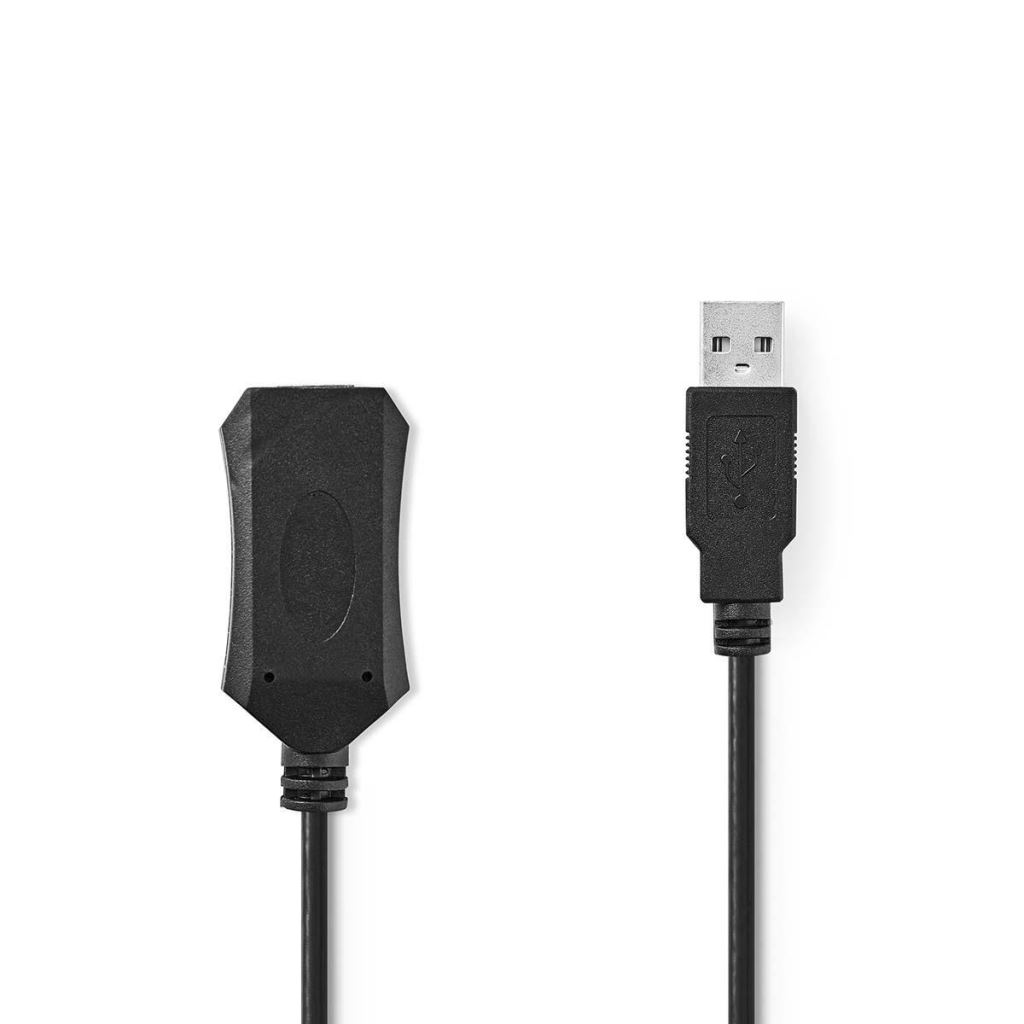 Nedis aktív USB 2.0 hosszabbítókábel 5m fekete (CCGP60EXTBK50) Nedis aktív USB 2.0 hosszabbítókábel 5m fekete (CCGP60EXTBK50)