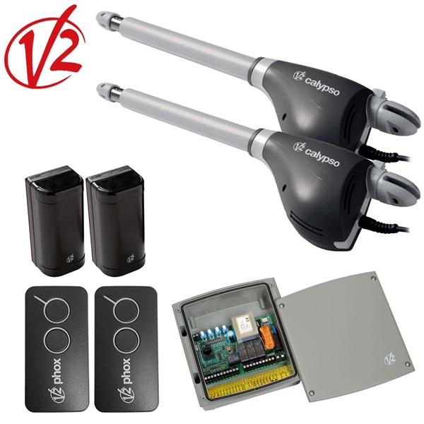 V2 KLCALYPSO400A 230 Vac-s szárnyaskapu mozgató szett 2 x 2,5 m-s szárny méretig V2 KLCALYPSO400A 230 Vac-s szárnyaskapu mozgató szett 2 x 2,5 m-s szárny méretig