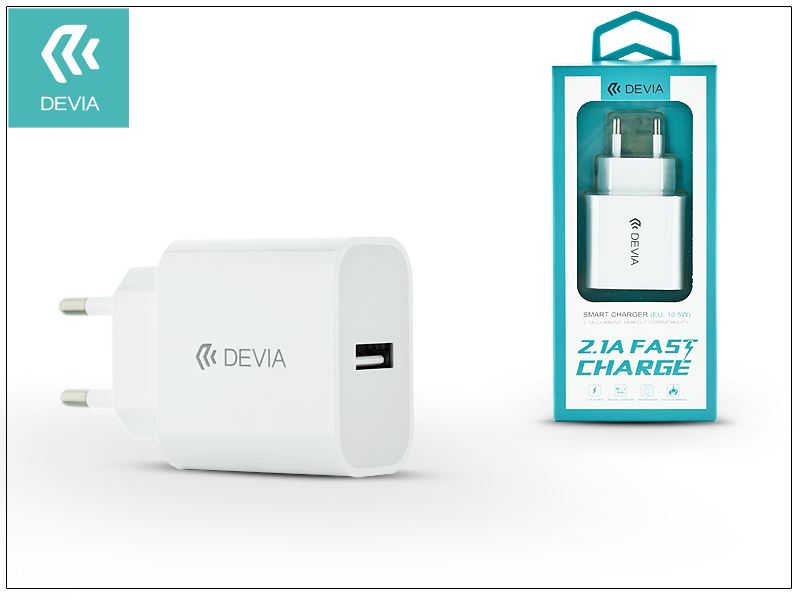 Devia ST300189 Smart univerzális USB-s hálózati töltő (2.1A) fehér