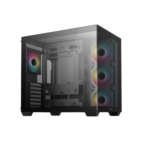 DeepCool CG530 4F ablakos 4x12cm A-RGB  BTF  ATX Számítógépház Fekete  