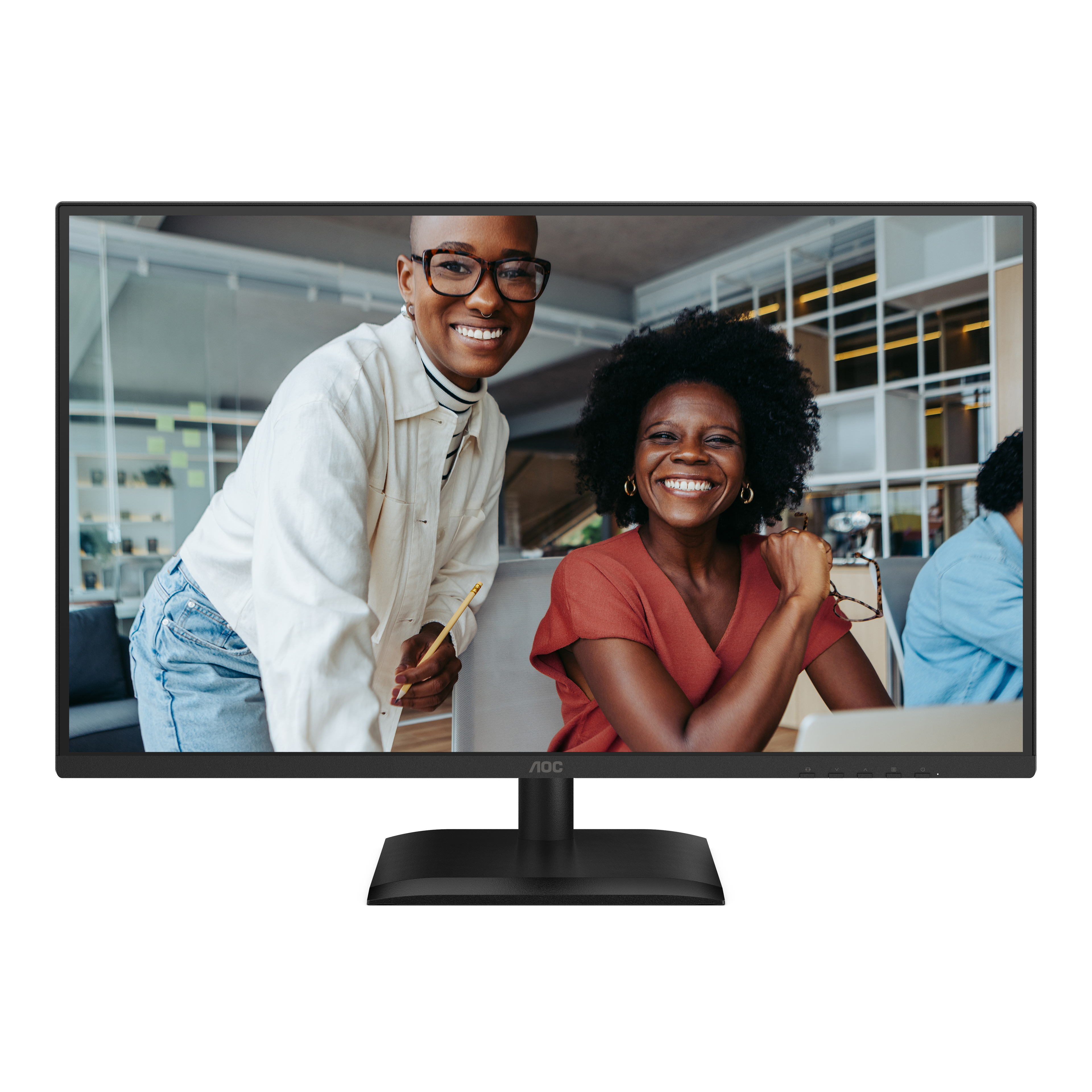 AOC  27" 27E4U Monitor - 1920x1080, Full HD, LED, IPS, 120Hz, 4ms, Hangszóró, Pivot, Fekete