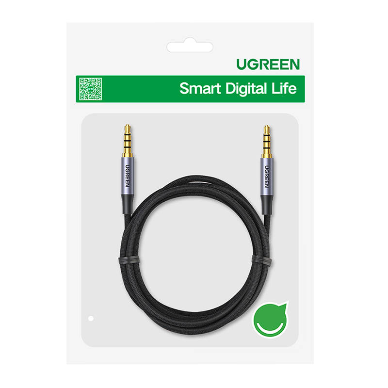 UGREEN 3.5mm AUX Jack kábel, 1.5m (fekete) UGREEN 3.5mm AUX Jack kábel, 1.5m (fekete)