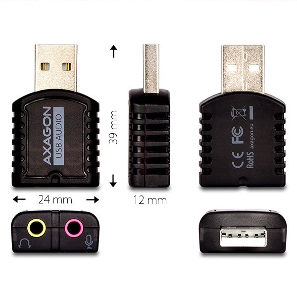 Axagon ADA-10 USB külső hangkártya