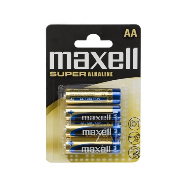 Maxell  Szuper Alkáli elem 4db AA LR6 1,5V  