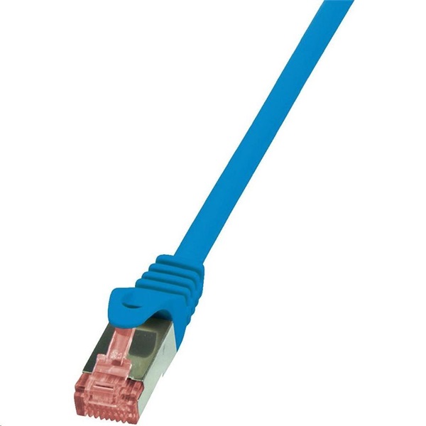 Logilink CQ2086S 7,5m Cat6 S/FTP dupla árnyékolású kék patch kábel Logilink CQ2086S 7,5m Cat6 S/FTP dupla árnyékolású kék patch kábel