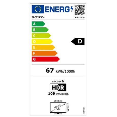Sony K65XR70PAEP UHD MINI LED GOOGLE SMART Televízió