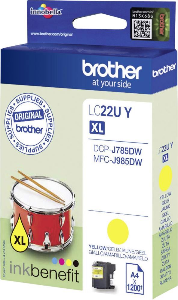 Brother LC22UY tintapatron sárga Brother LC22UY tintapatron sárga
