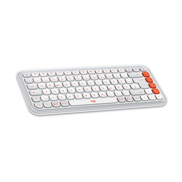 Logitech 920-013072 POP Icon Keys US vezeték nélküli piszkosfehér/narancssárga billentyűzet Logitech 920-013072 POP Icon Keys US vezeték nélküli piszkosfehér/narancssárga billentyűzet