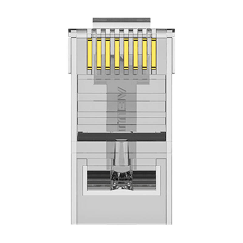 Modular RJ45 Cat.6 UTP Connector Vention IDDR0-100 Transparent 100 pcs.