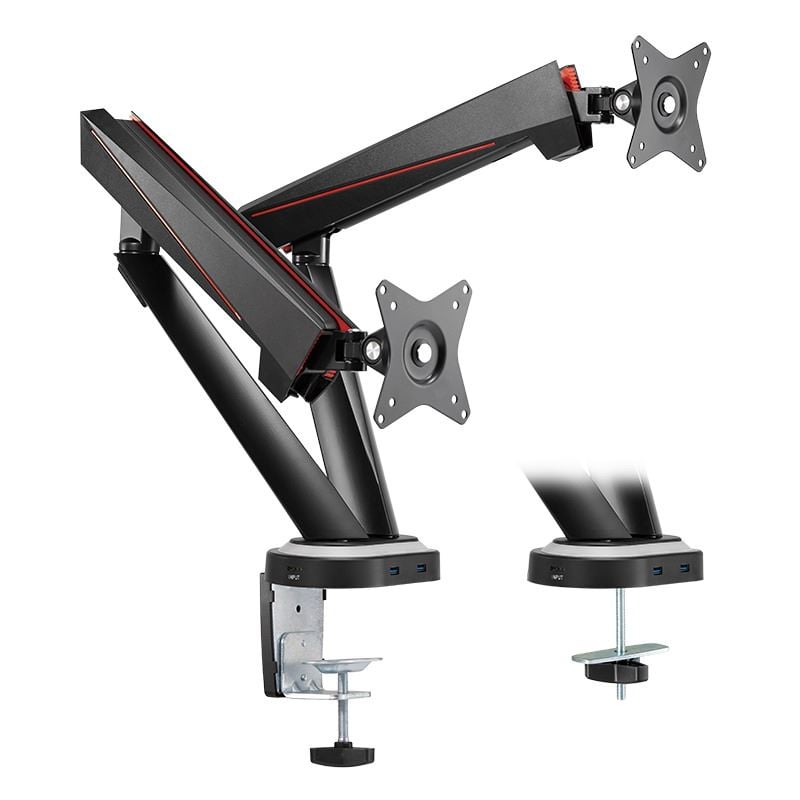 LogiLink  BP0092 asztali kettős monitortartó 17-32" fekete 