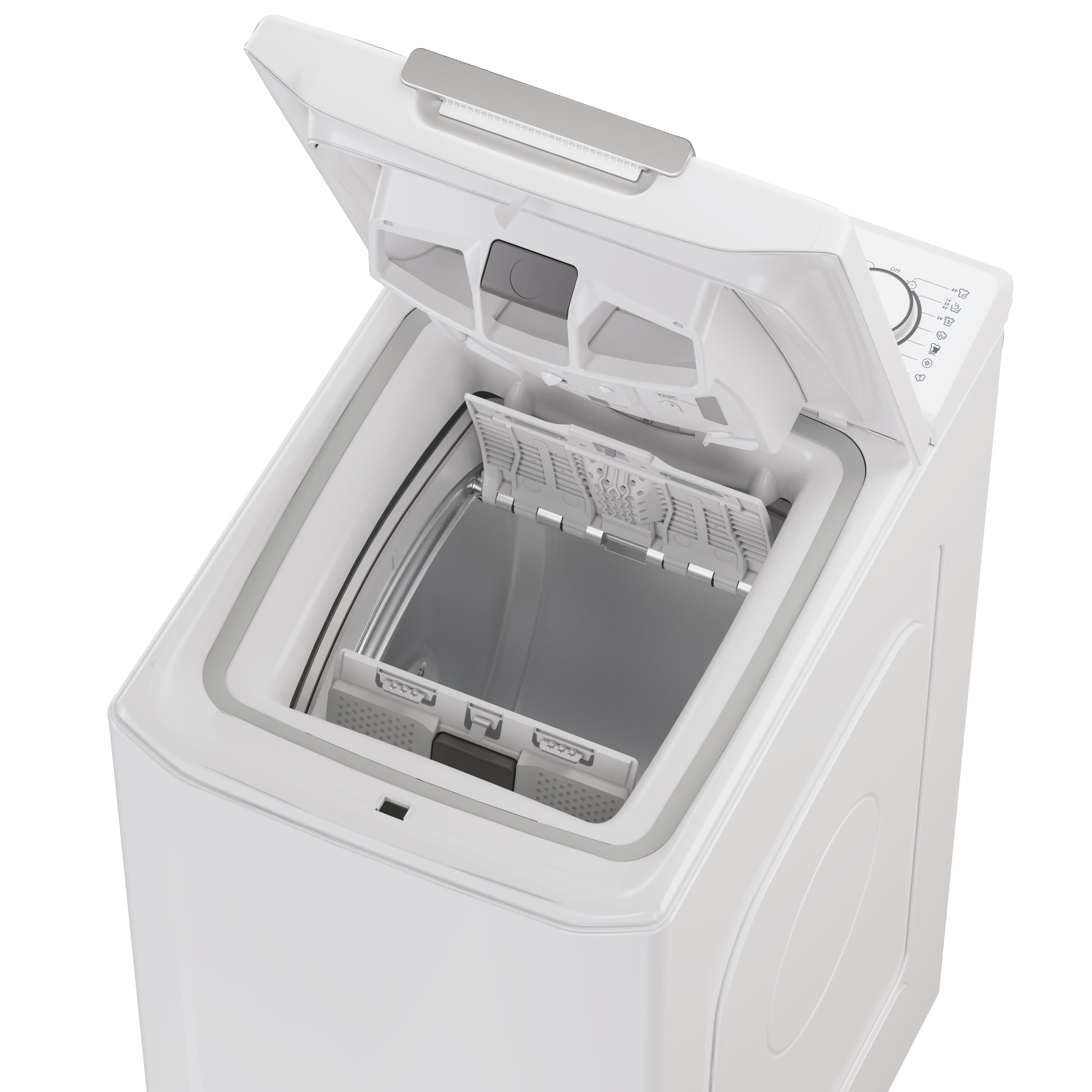 Candy TCA474TM5-S Felültöltős mosógép - 7 kg, 1400 ford./perc, A Energiaosztály, WiFi + BLE