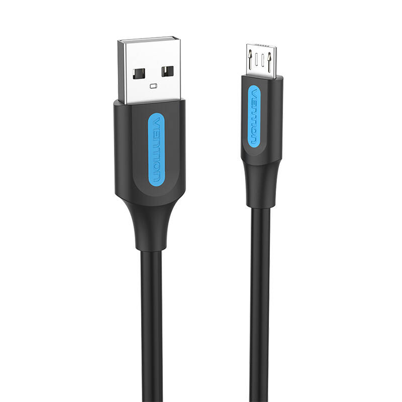 USB 2.0 A to Micro-B 3A cable 2m Vention COLBH black