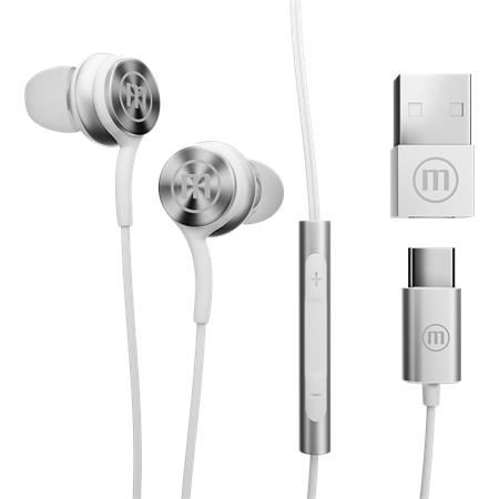 Maxell XC1 USB-C fülhallgató fehér (348532) Maxell XC1 USB-C fülhallgató fehér (348532)