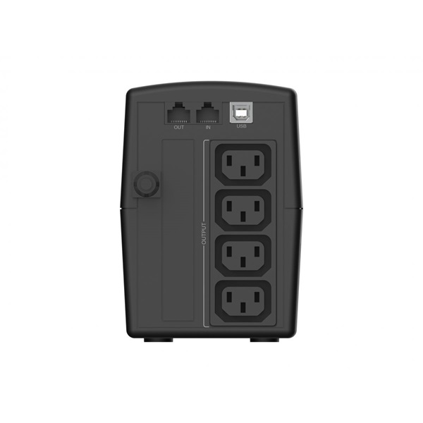 Conceptronic 1000VA  ZEUS07E  4x IEC C13  line-interaktív RJ45 vonalvédelem Szünetmentes   Fekete 