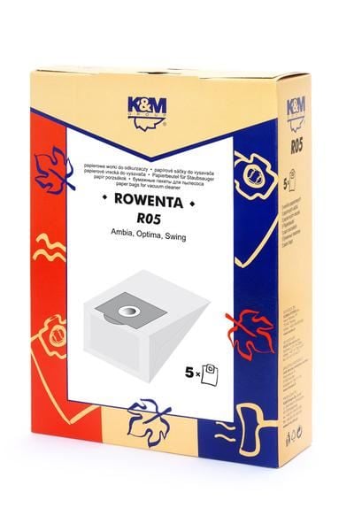 K&M R05 Rowenta kompatibilis papír porzsák 5db