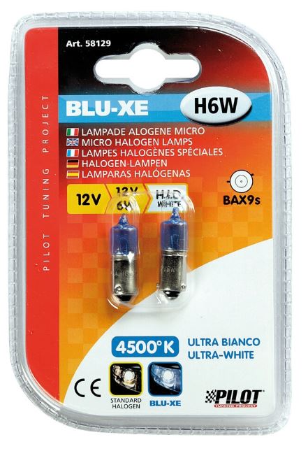Lampa Blu-Xe 12V BAX9s, (H6W) izzó pár (0158129)