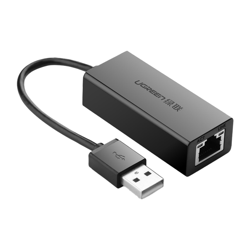 Ugreen CR110 USB-C RJ45 100Mbs Ethernet adapter Fekete
