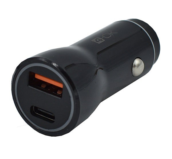 4-OK autós töltő USB aljzat / Type-C aljzat (4.5V / 5000mA, 20W, PD gyorstöltés támogatás) FEKETE (CMPD2U) 4-OK autós töltő USB aljzat / Type-C aljzat (4.5V / 5000mA, 20W, PD gyorstöltés támogatás) FEKETE (CMPD2U)