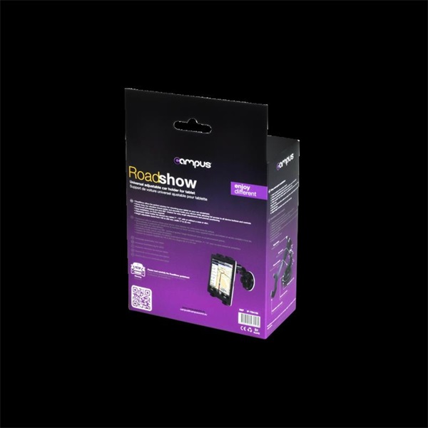 Advance ROADSHOW Autós tablet tartó  7"-12" Fekete 