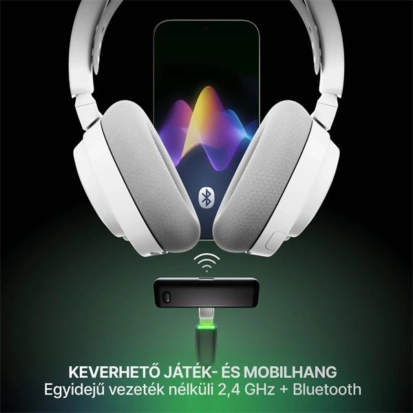 Steelseries Arctis Nova 7X Gen 2 Wireless Bluetooth Gaming Headset Fehér