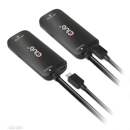   Club3D HDMI + Micro USB to DisplayPort 4K120Hz or 8K30Hz Active Adapter  