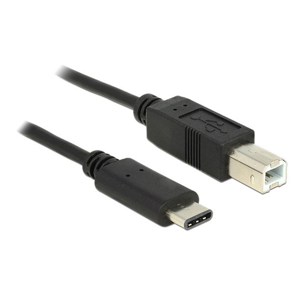Delock 83601 USB Type-C (USB-C) 2.0 --> USB 2.0 B 1m kábel Delock 83601 USB Type-C (USB-C) 2.0 --> USB 2.0 B 1m kábel