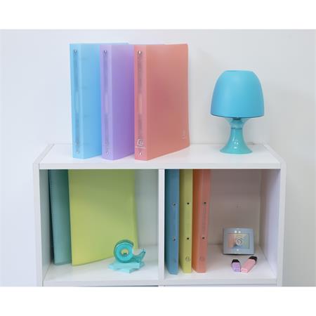 EXACOMPTA  4 gyűrű 40 mm A4 PP Gyűrűs könyv Pasztell sárga