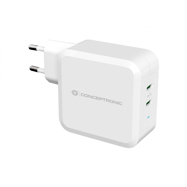 Conceptronic ALTHEA08W 100W PD telefon töltő adapter Fehér Conceptronic ALTHEA08W 100W PD telefon töltő adapter Fehér