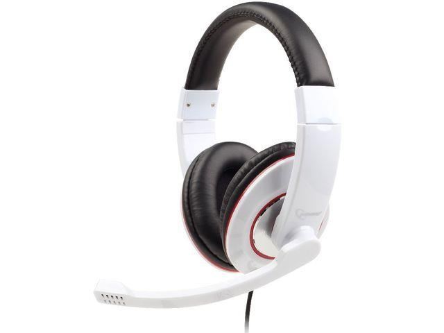 Gembird MHS-001-GW sztereó headset+mikrofon+hangerőszabályozó fehér