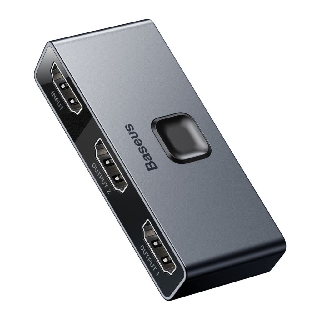 Baseus Matrix HDMI kétirányú elosztó 2x1 / 1x2 4K (CAHUB-BC0G) Baseus Matrix HDMI kétirányú elosztó 2x1 / 1x2 4K (CAHUB-BC0G)