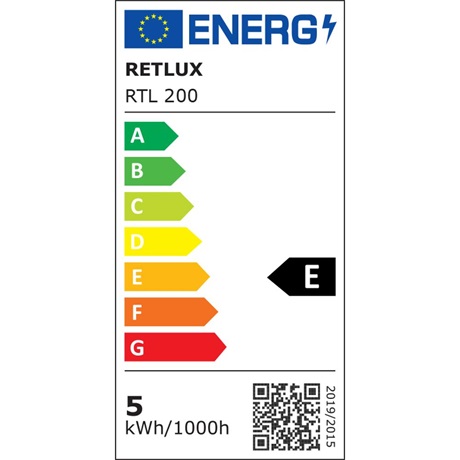 Retlux RTL 200 LED asztali lámpa 5W Fekete