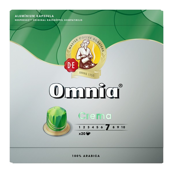 Douwe Egberts Omnia Crema NCC Nespresso kompatibilis 20 db kávékapszula Douwe Egberts Omnia Crema NCC Nespresso kompatibilis 20 db kávékapszula