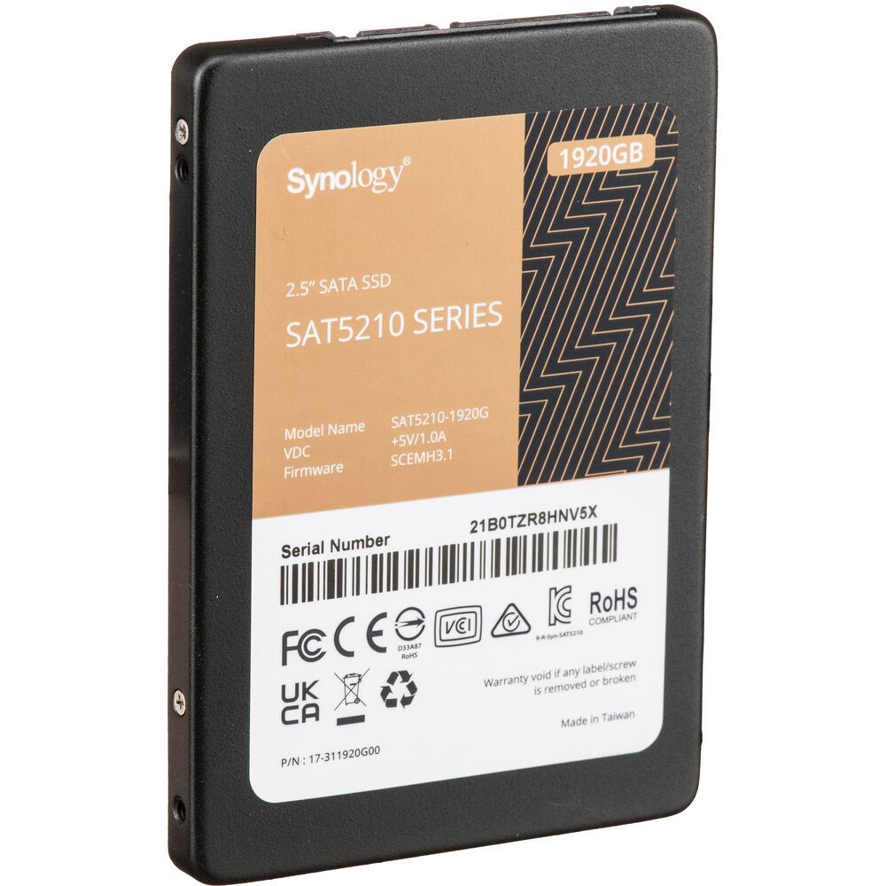 480GB Synology SAT5210 2.5" SSD meghajtó (SAT5210-480G)