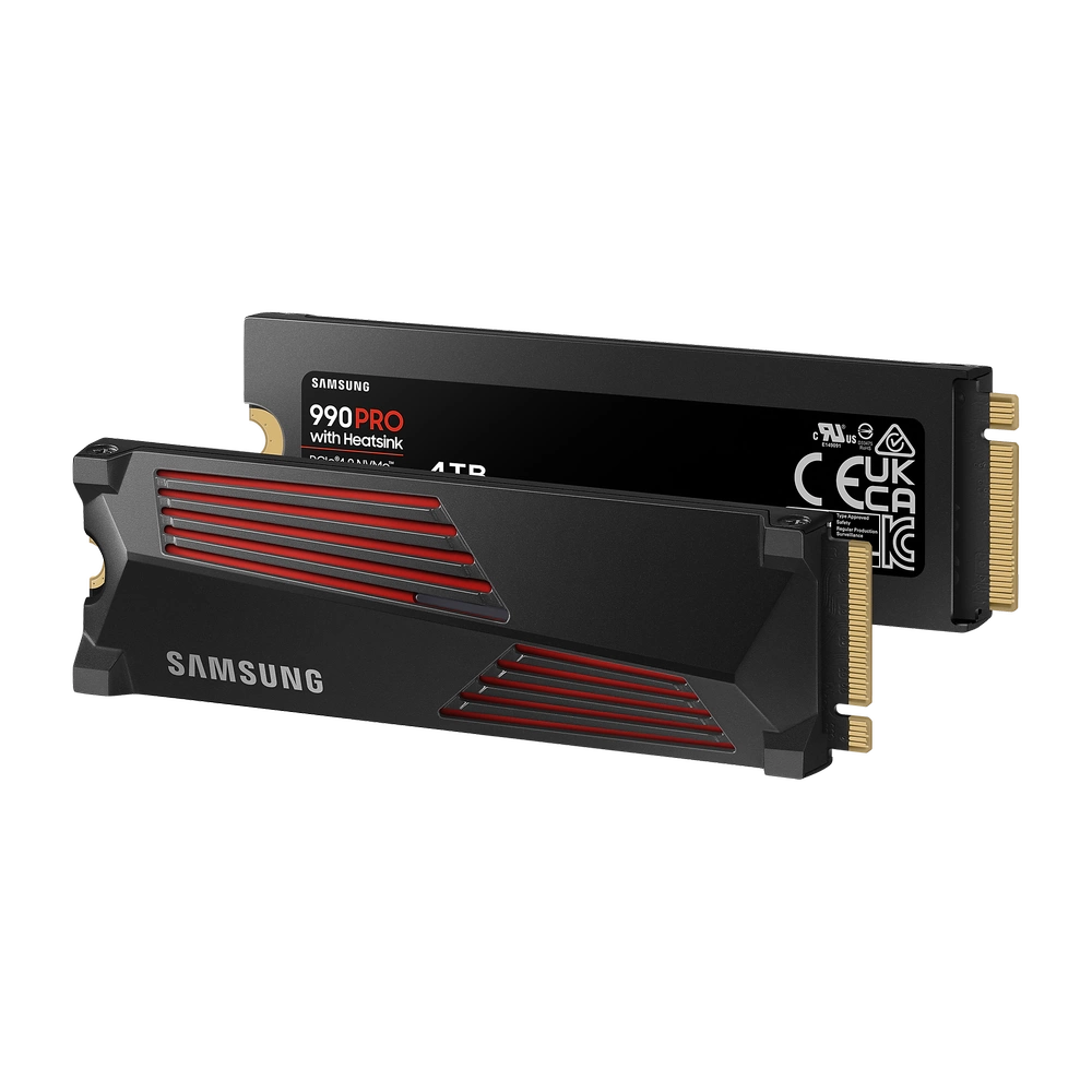 Samsung 990 Pro PCIe 4.0 NVMe M.2 4TB /w Heatsink SSD 