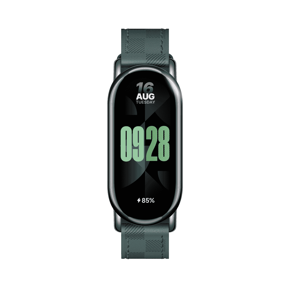 Xiaomi Smart Band 8 Checkered Strap zöld kockás bőrszíj Xiaomi Smart Band 8 Checkered Strap zöld kockás bőrszíj