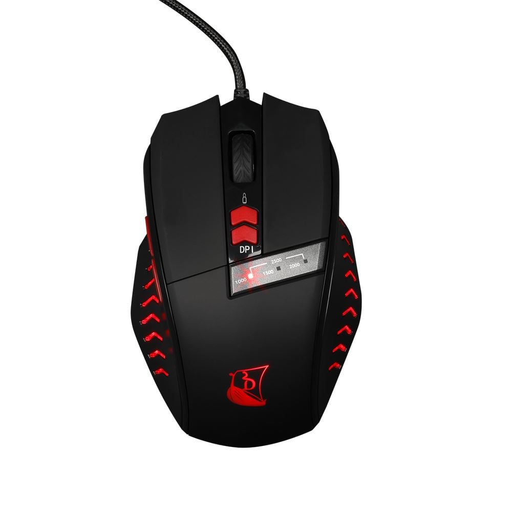 Konix Drakkar Runemaster Evo gaming egér fekete (KX-GMD-M20E-PC)