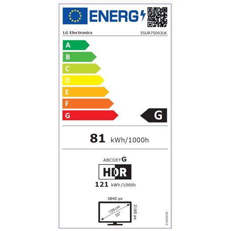 Lg 55UR75003LK UHD SMART LED Televízió