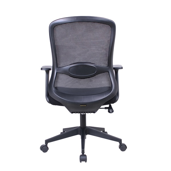 IRISOffice Solara fekete szövet-hálós irodai forgószék fej és háttámasszal