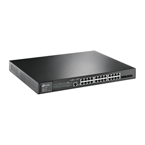 TP-Link JetStream Switch 24x1000Mbps, 24xPOE+ + 4x1Gigabit SFP+ plusz 2 konzol port, menedzselhető (TL-SG3428MP) TP-Link JetStream Switch 24x1000Mbps, 24xPOE+ + 4x1Gigabit SFP+ plusz 2 konzol port, menedzselhető (TL-SG3428MP)