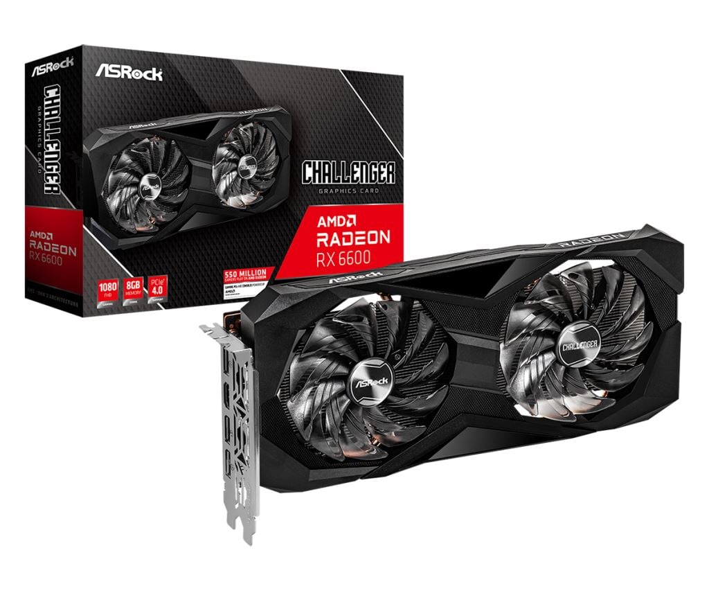 ASRock Radeon RX 6600 Challenger D 8GB Videókártya ASRock Radeon RX 6600 Challenger D 8GB Videókártya