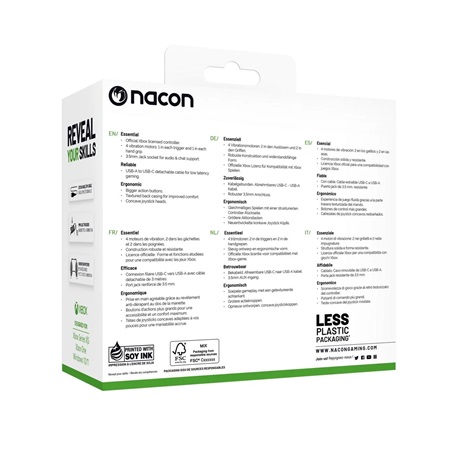 Nacon Evol-X vezetékes Xbox kontroller fehér