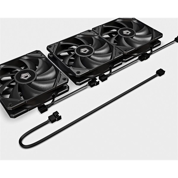 ID-Cooling CPU Water Cooler FX360 PRO  35,2dB  max. 140,16 m3/h  3x12cm  fekete