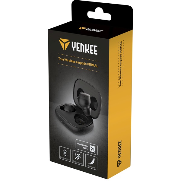 Yenkee PRIMAL TWS Bluetooth fülhallgató fekete (YHP 04BT BK)