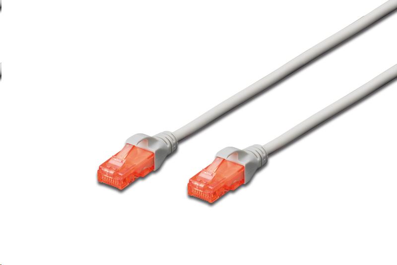 Digitus DK-1617-100 U/UTP patch kábel CAT6 10m szürke - LSZH