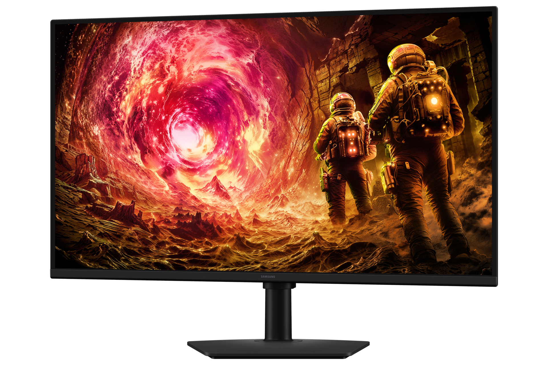 Samsung 32" Odyssey G5 G50F LS32FG506EUXEN Monitor - 2560x1440, QHD, LED, IPS, 180Hz, 1ms, FreeSync, G-Sync,  Pivot, Gamer, Fekete