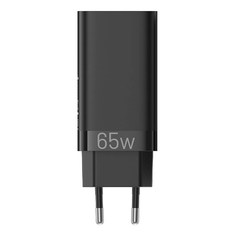 Vention FEDB0-EU 2xUSB-C 1xUSB-A 65W/30W/30W GaN hálózati töltő Fekete