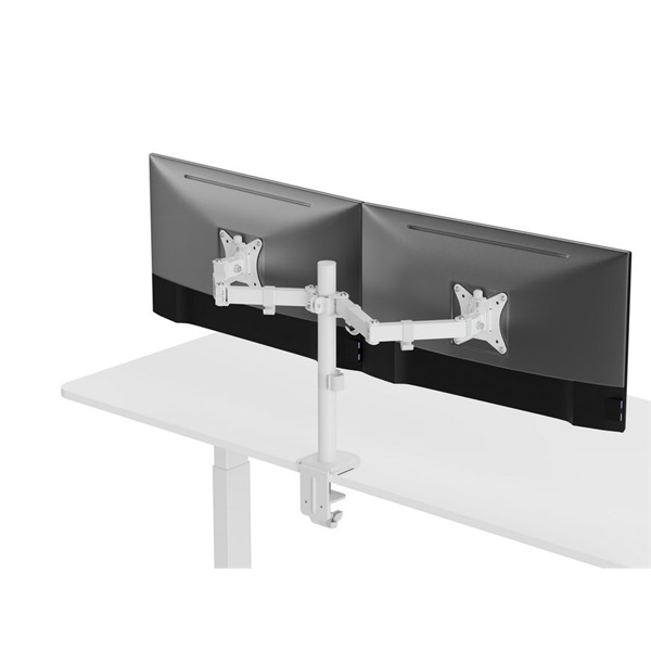 Equip    650167  13"-27"  2 monitor  dönthető forgatható Monitor Asztali konzol Fehér 