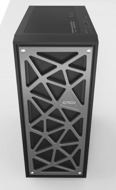 AIO GPE212103A Enigma-XL Gun Metal táp nélküli ablakos ház